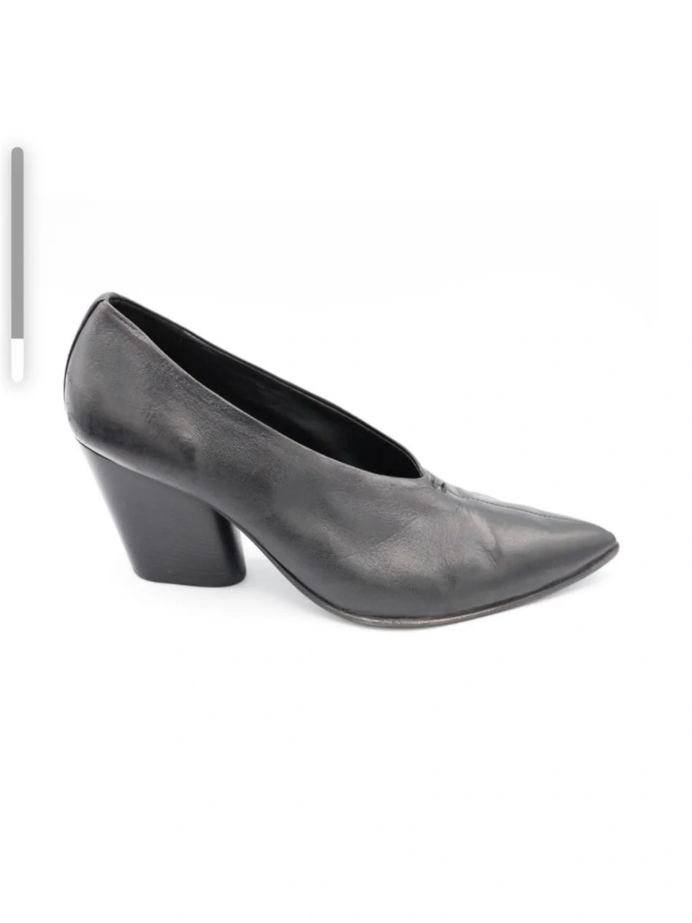 Halmanera Pointed-Toe Mid Heel Pumps 8.5-9 /39.5